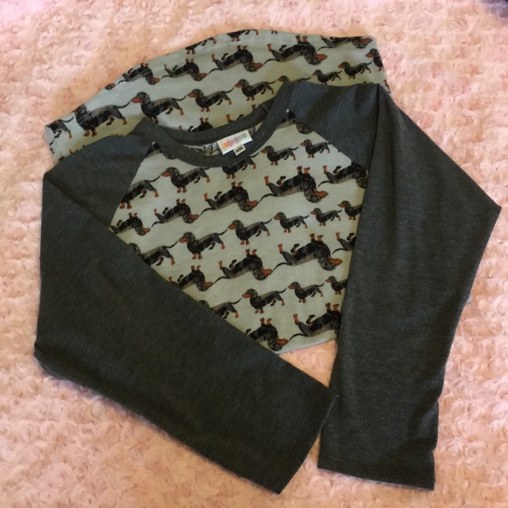 RARE LulaRoe Dachshund Grey Randy XS